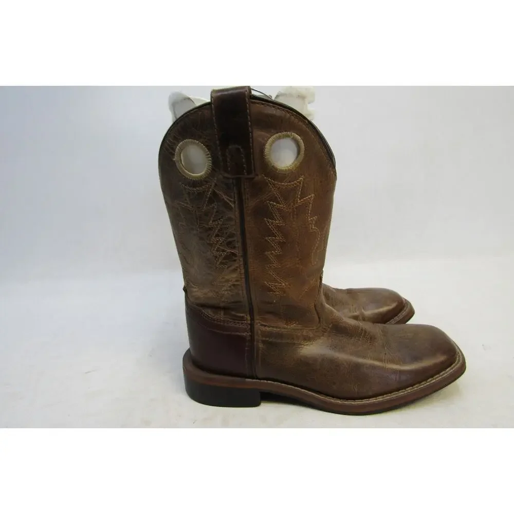 Smoky Mountain Youth Size 2 M Brown Buckaroo Western Cowboy Boots
